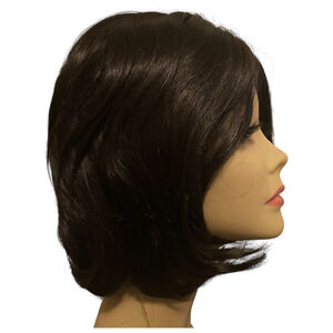 Center Part Wig Black Blunt Cut Bob Straight Hair for Women NWT